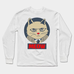 Cat wearing sunglasses Long Sleeve T-Shirt